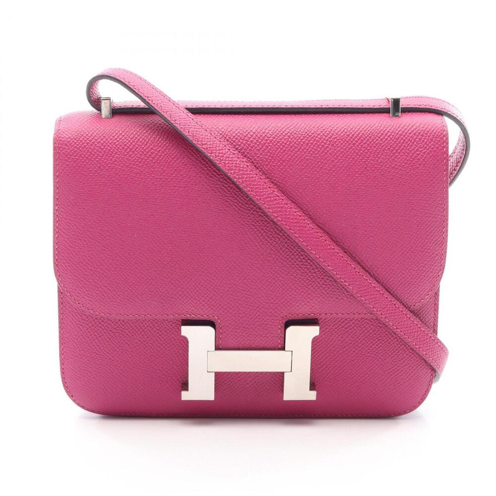 Hermes Constance 3 Mini Rose Purple Shoulder Bag/Handbag, Veau Epsom Leather,...